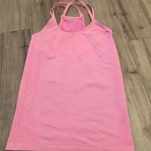 pink performance tank